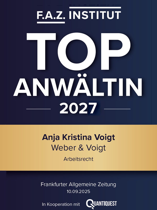 Top Anwältin Anja Voigt, F.A.Z. Institut